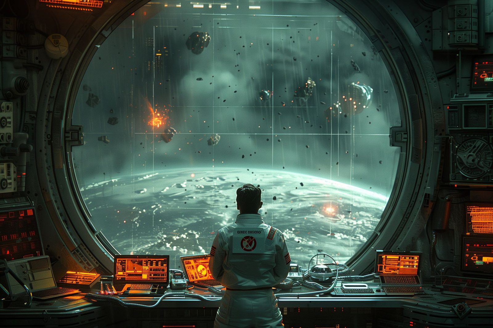 Station Athena holds above Earth